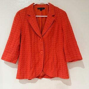 Lafayette 148 Orange Women's Blazer and Skirt Set